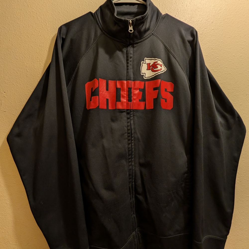 NFL Chiefs Black and Red Bomber Jacket